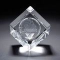 3D Crystal Jewel Cube Large Award